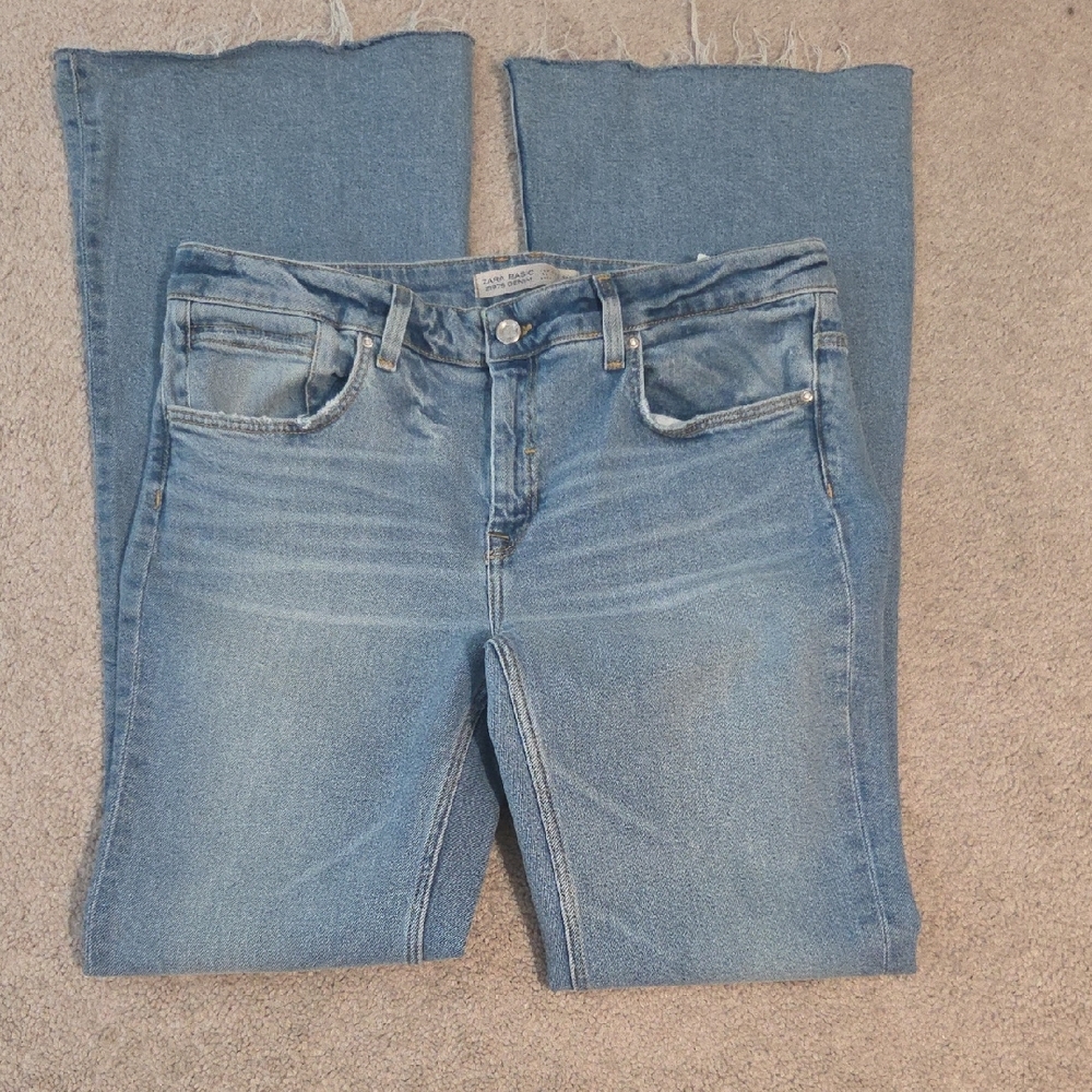 Zara Wide Leg Flare Jeans